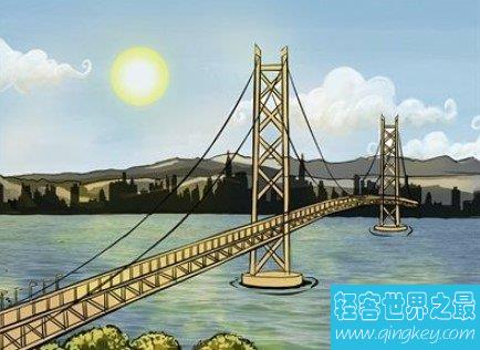 世界上最长的吊桥在日本，可承受里氏8.5级地震