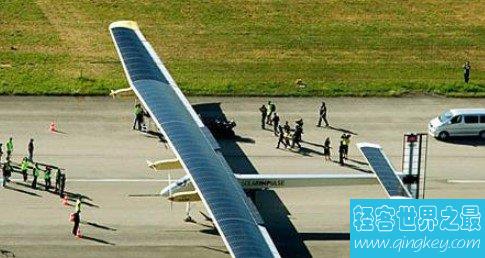 世界上最早的太阳能飞机，表面装有500个太阳能光电池