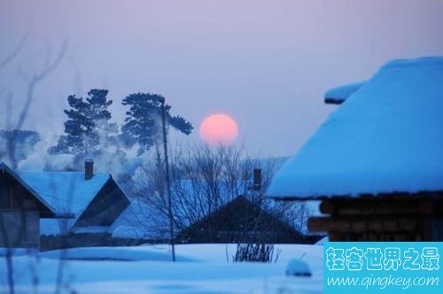 中国最寒冷的冬天，漠河以北有的地方温度达到了零下几十度