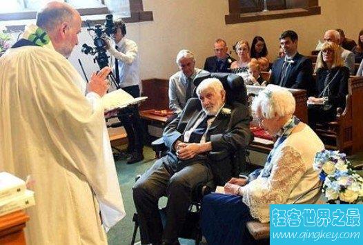 世界上最老的新婚夫妇，年龄加起来都快188岁了