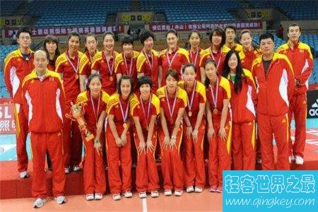 中国女排队员不仅球打的好，而且个个都倾国倾城
