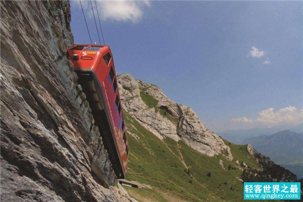 世界上最危险的铁路 位于皮拉图斯山（相当陡峭堪称奇迹）