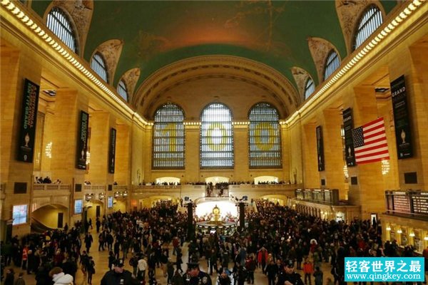 世界上最大的火车站 纽约中央车站,已停止使用仅供参观