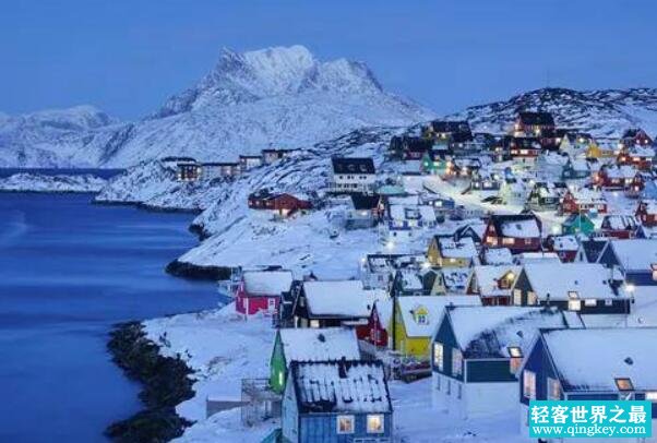 世界上最大的岛屿：格陵兰岛，约2166086平方千米