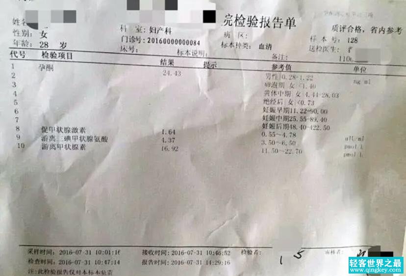 医生可以通过化验单得知女性曾交往过几个男友？究竟是不是真的？