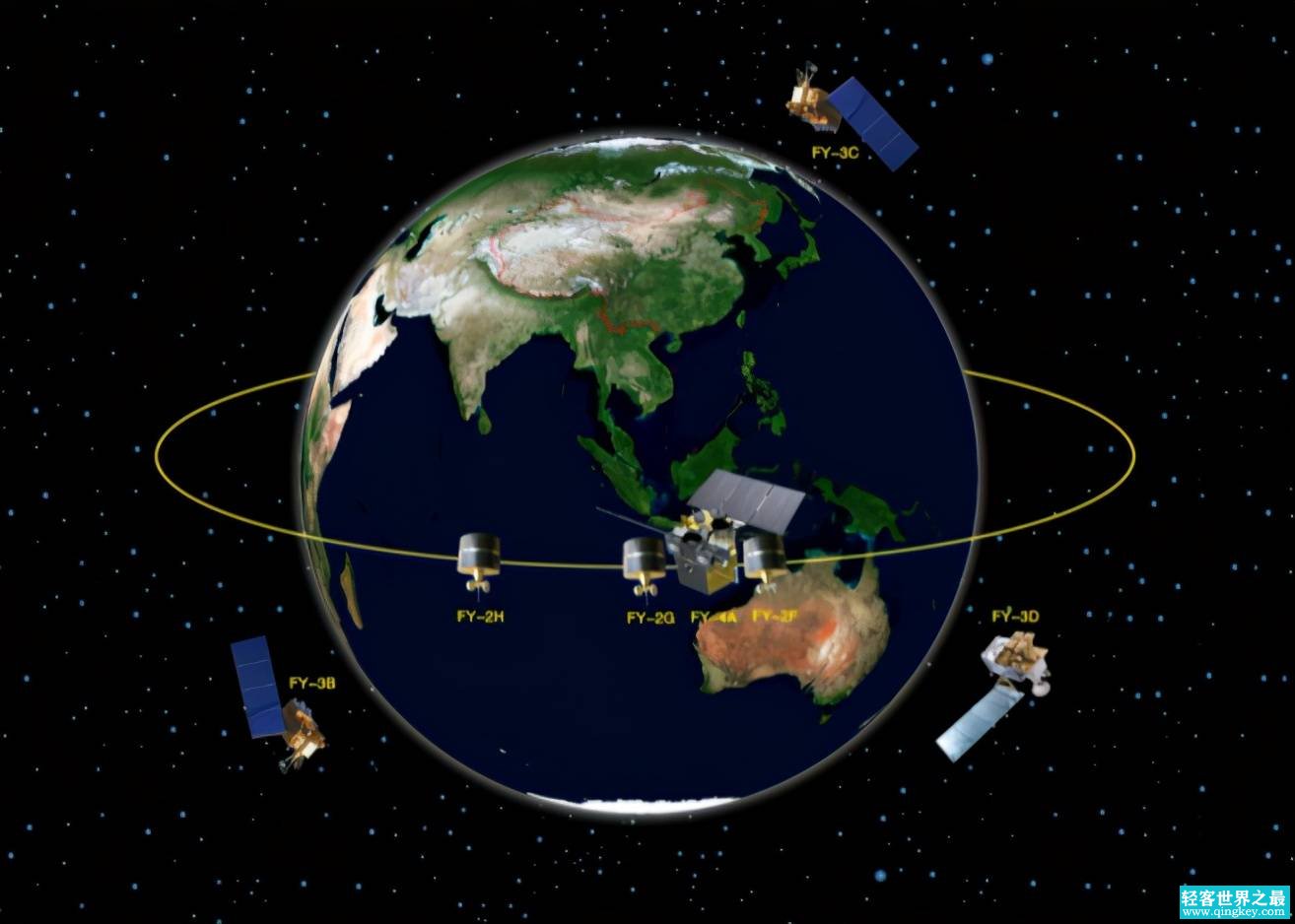 美国出现一个红黑色斑点，是一个大爆炸（卫星监测）