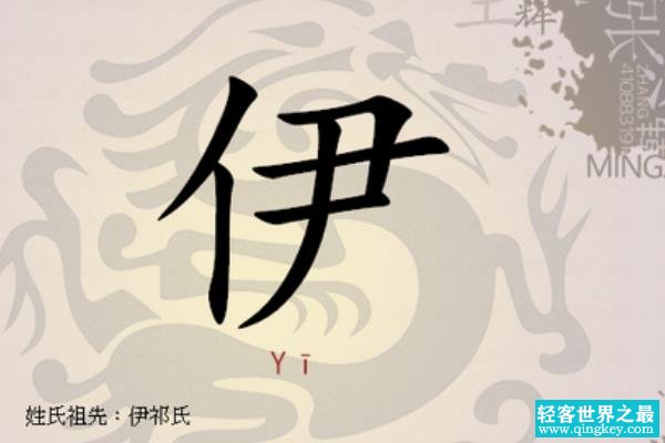 伊姓起源和来历:最早可追溯到唐尧时(以出生地为姓)