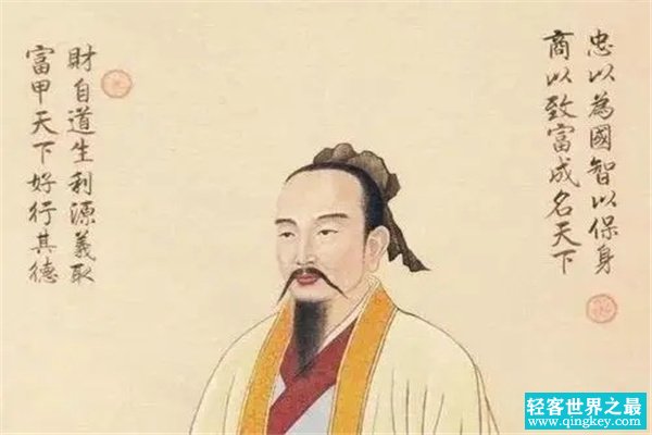 范蠡是哪个朝代的：春秋时期人物（转而经商）